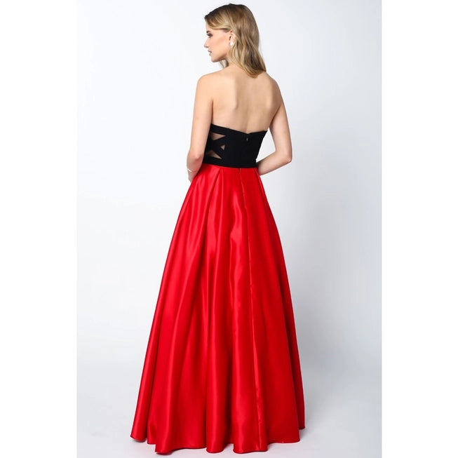 Two Tone Sweetheart Ball Gown Prom Dress By Juliet
