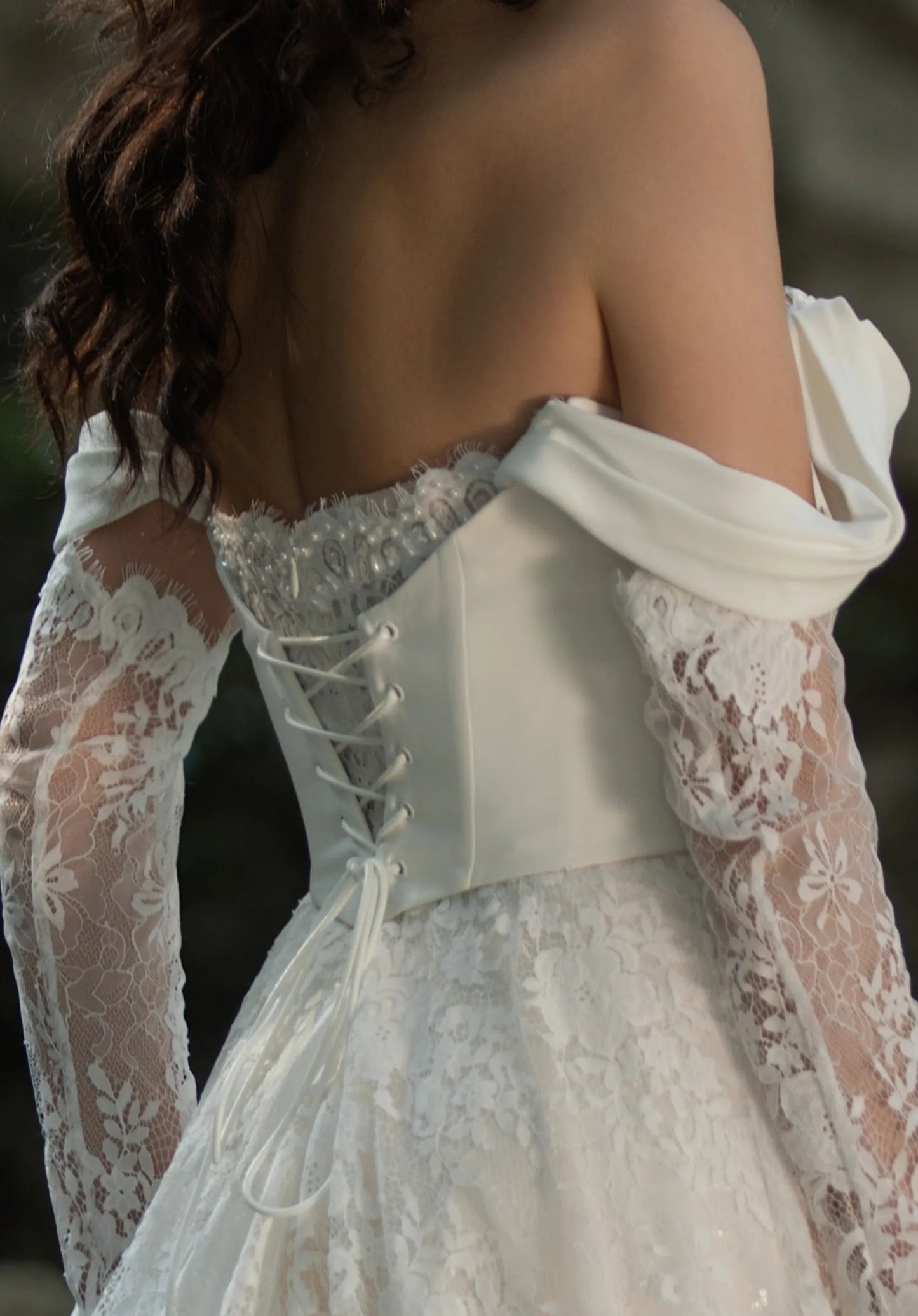 The Shantel Wedding Gown – Chantilly Lace Sweetheart Wedding Dress