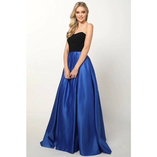 Two Tone Sweetheart Ball Gown Prom Dress By Juliet