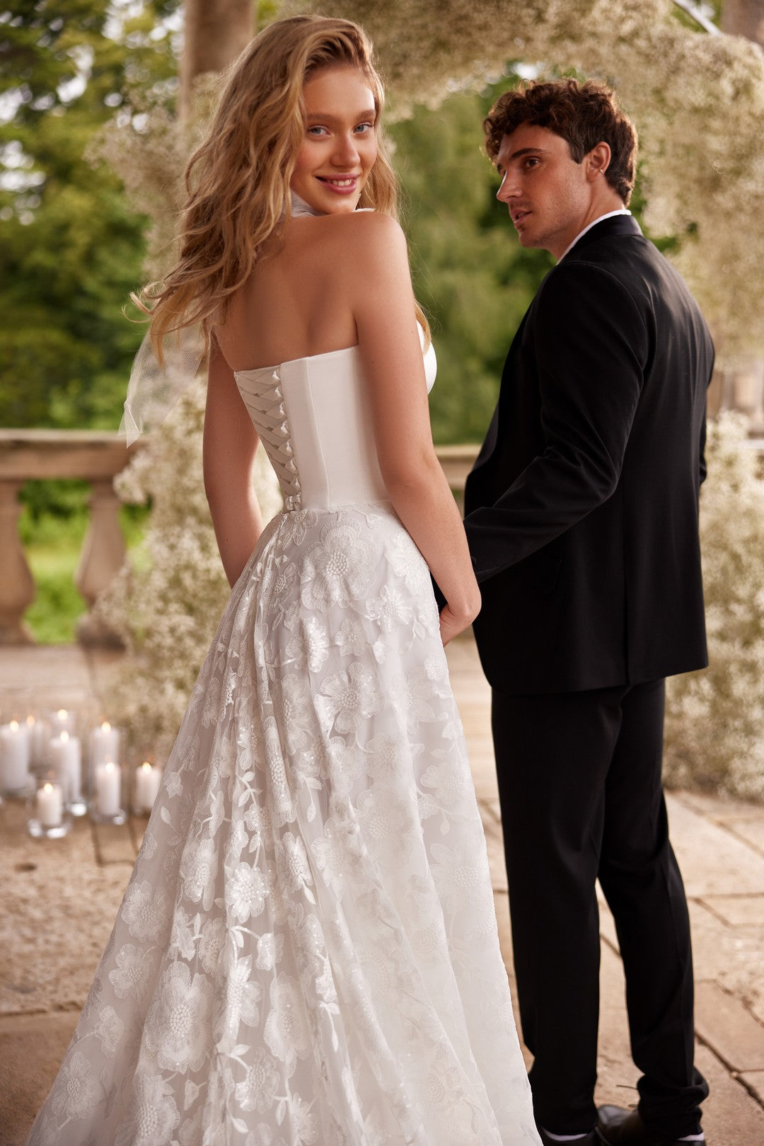 close up view of Aura Bridal Dress – by Nataliya Vilchuk