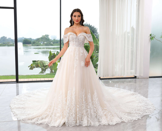 Belle of The Ball Luxury Wedding Gown, ball gown dress for weddings,  ballgown wedding dress