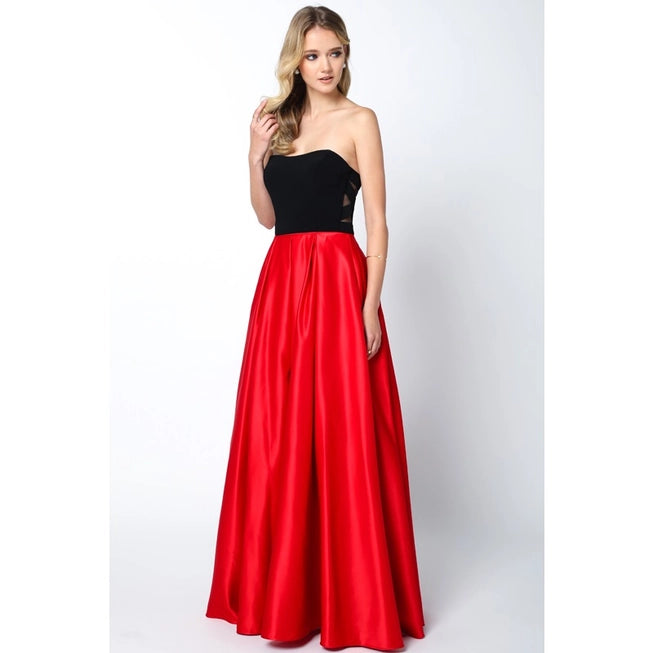 Two Tone Sweetheart Ball Gown Prom Dress By Juliet