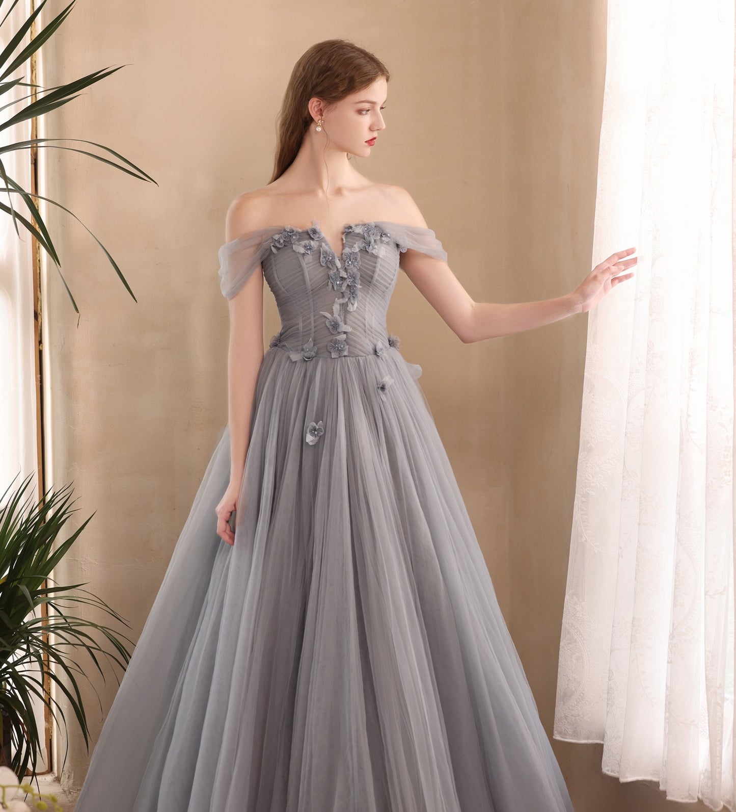 Formal Chiffon Petal Gown