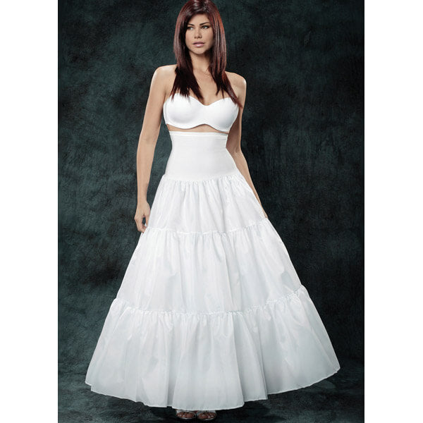 Spandex Three Tier Full Length Petticoat