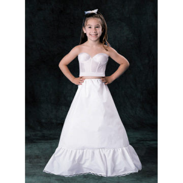 Childs Single Flounce Drawstring Petticoat