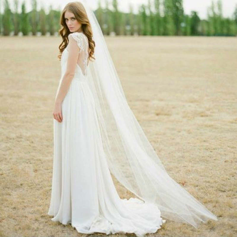 Bridal Classic Design Floor Length Wedding Veil