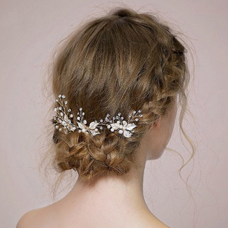 Beautiful Bridal Branch and Leaf Hair Pin