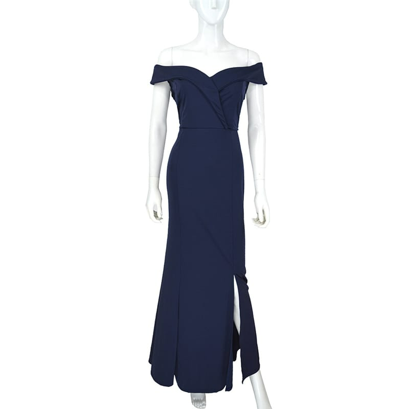 Off-The-Shoulder Silhouette Bridesmaid Dress