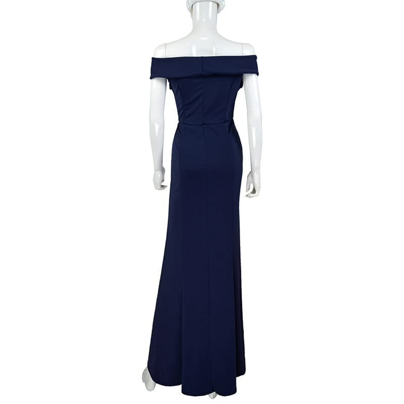 Off-The-Shoulder Silhouette Bridesmaid Dress
