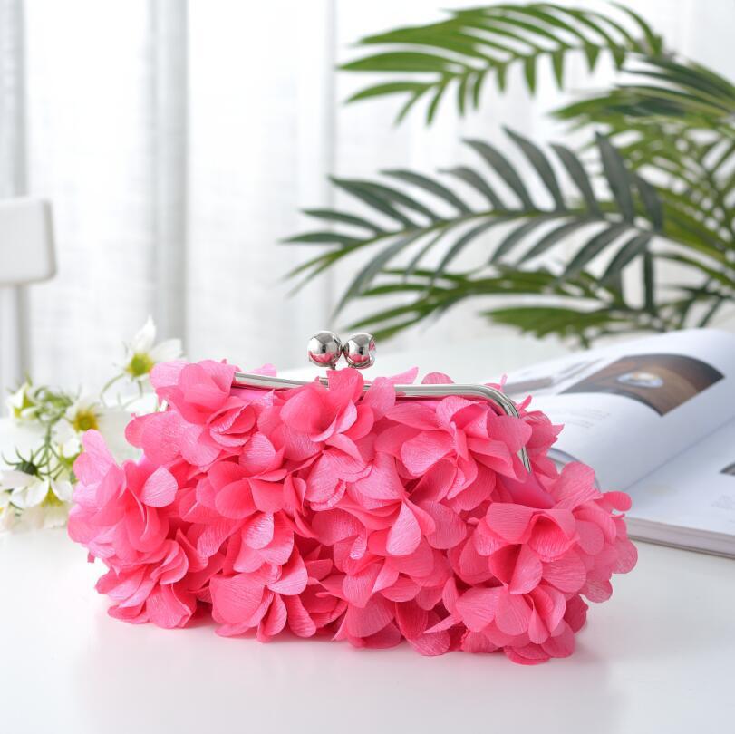 Flower Bridal Evening Banquet Clutch