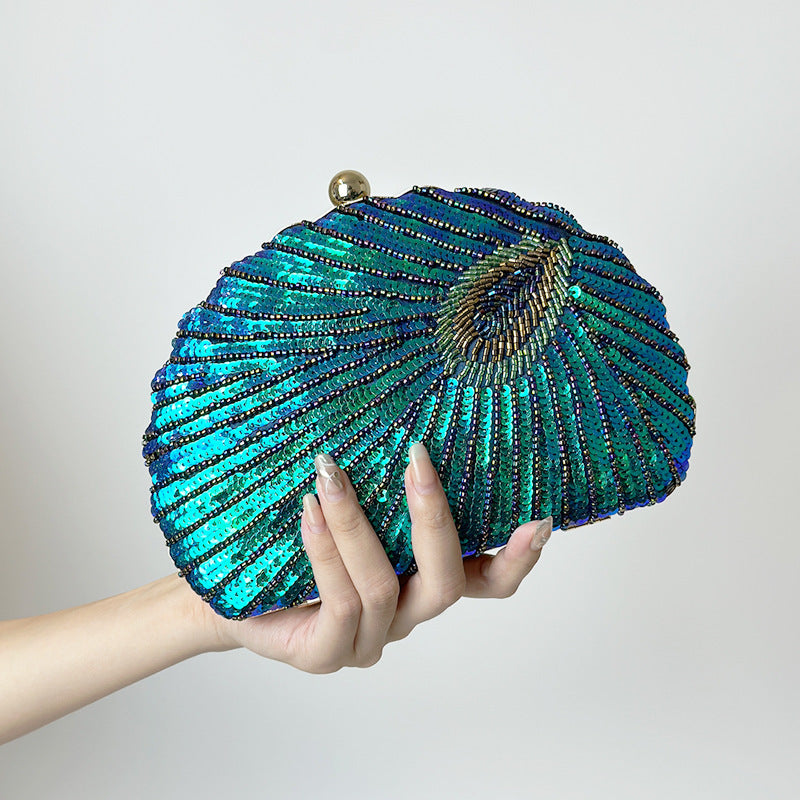 Women's Vintage Beaded Clutch Bag