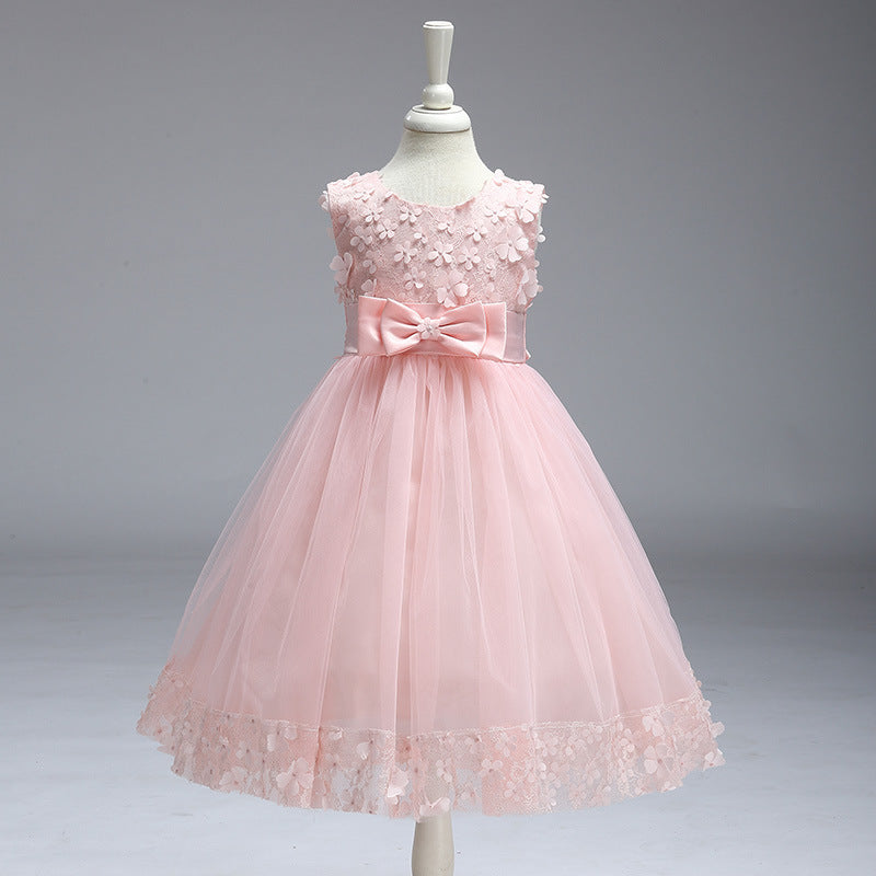 Flower Girls Flowery Tutu Dress