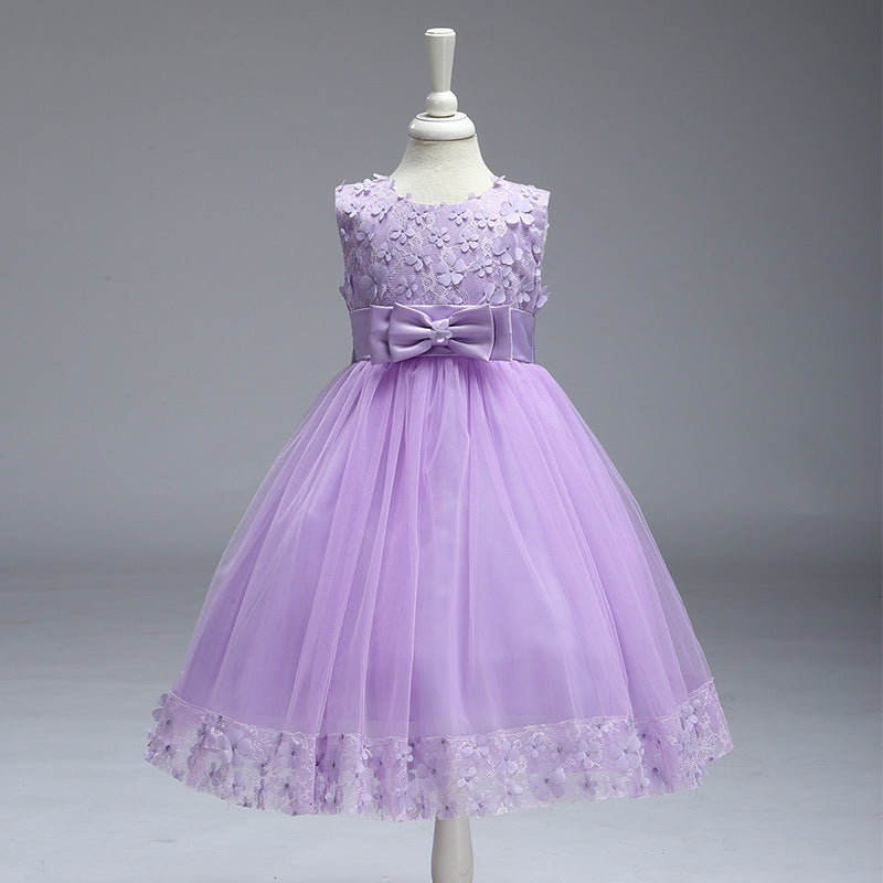 Flower Girls Flowery Tutu Dress