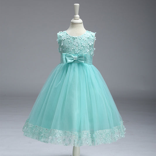 Flower Girls Flowery Tutu Dress