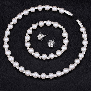 Bridal Diamonds and Pearls 3 Set Suite