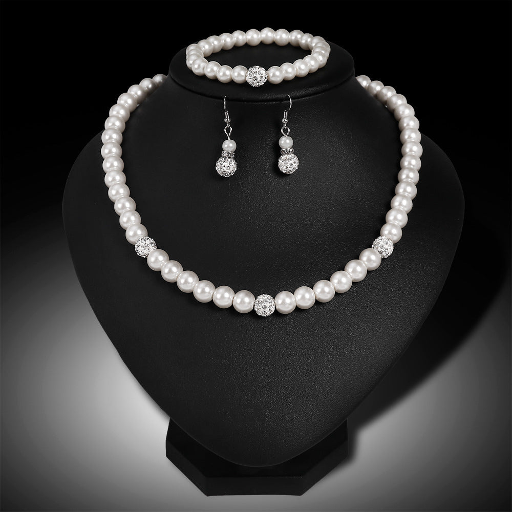 Simply Pearls With Sparkle 3-Piece Bridal Set