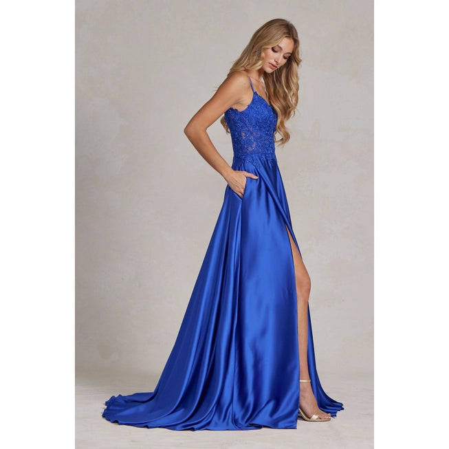 Noxanabel Dramatic Split Prom Dress