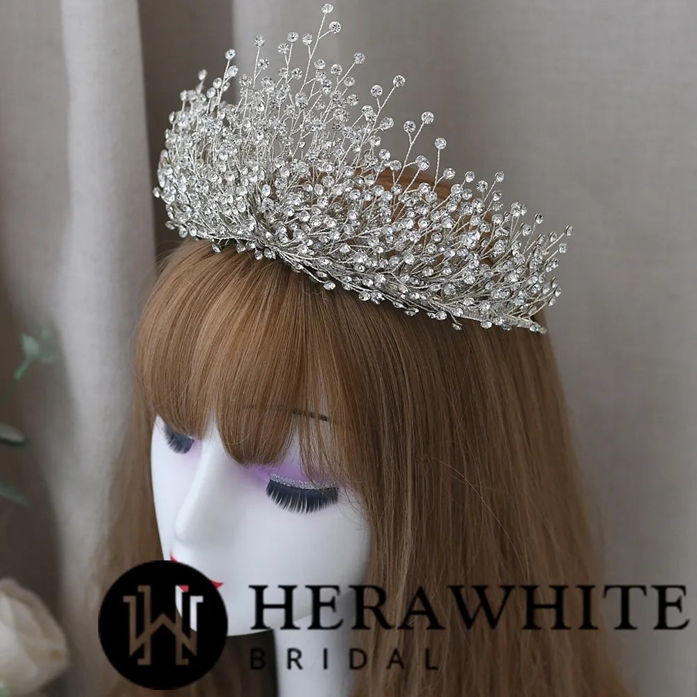 Luxury Glittering Rhinestones Bridal Crown