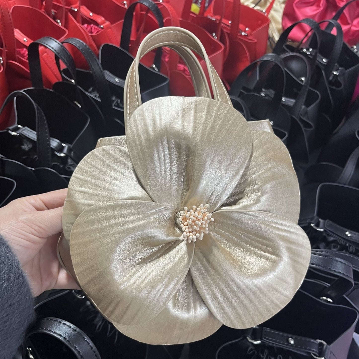 French Style Petal Flower Purse