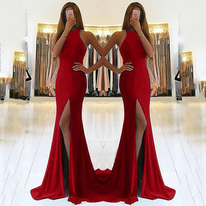 Ladies' Formal Evening Dresses With Sweeping Train