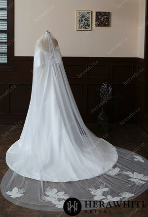 Simplicity Cathedral Length Lace Bridal Veil