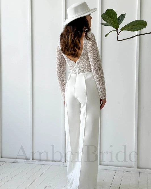 Formal Satin Jumpsuit By AmberBride