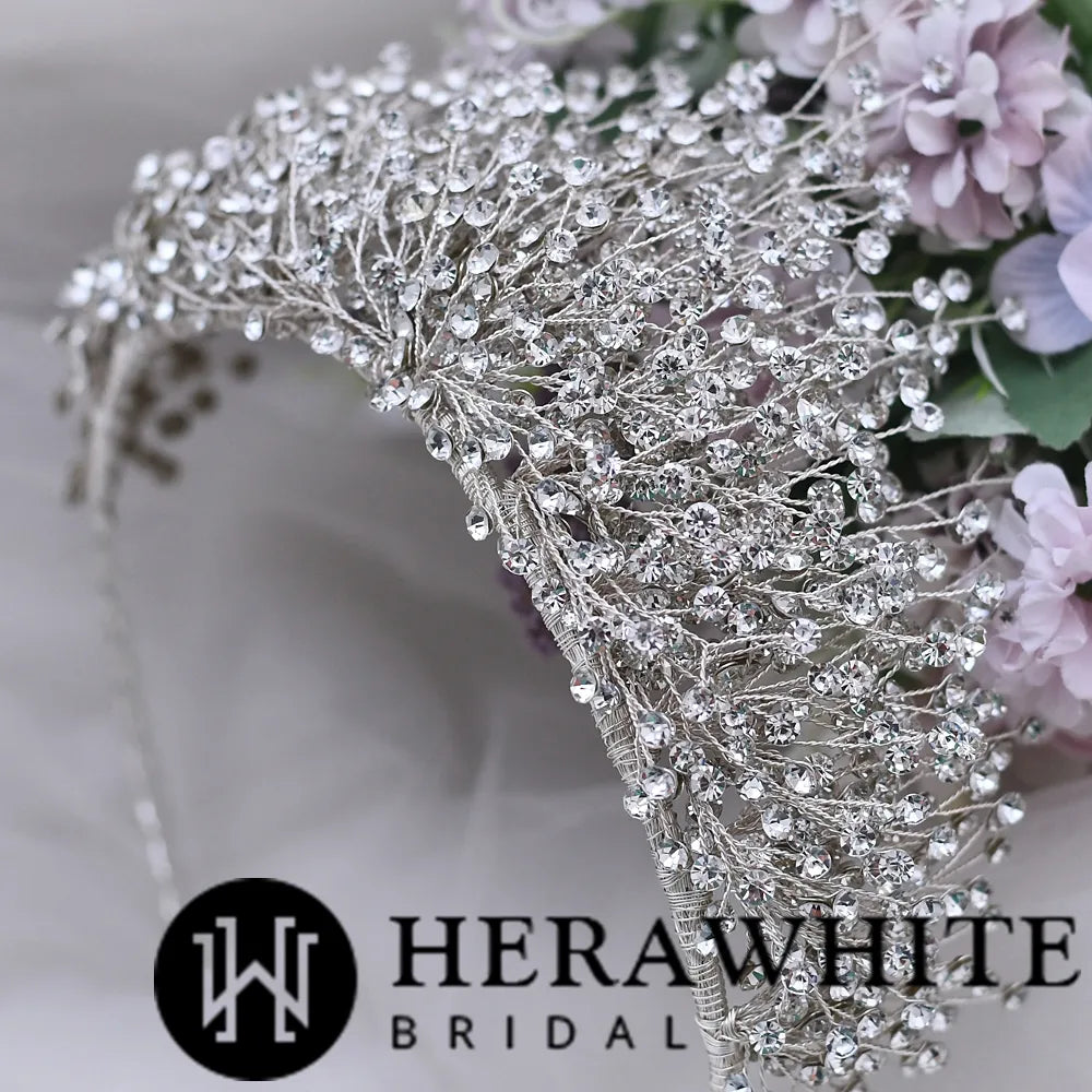 Luxury Glittering Rhinestones Bridal Crown