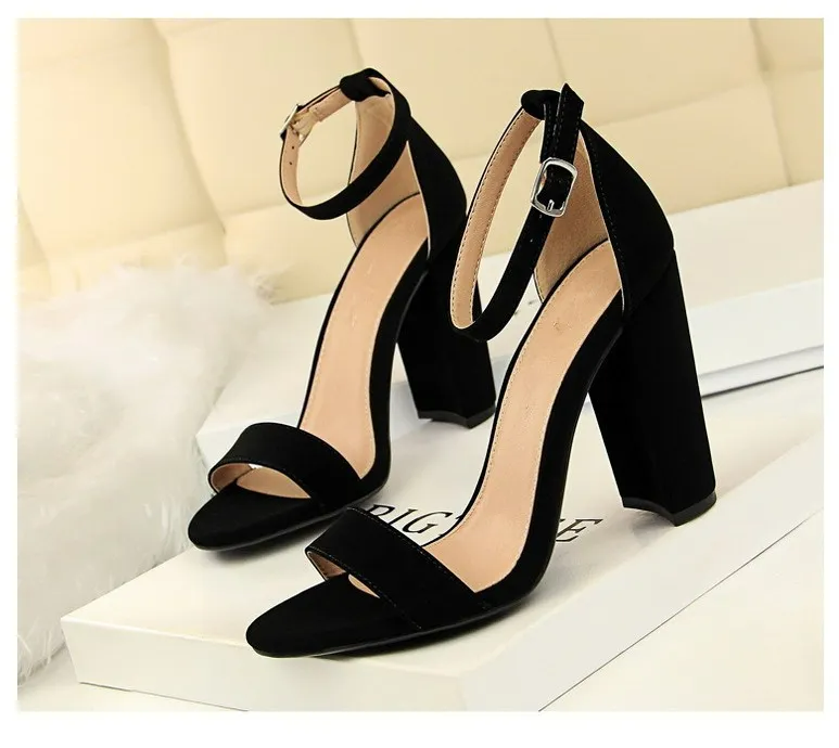 Fashion Banquet Pumps Flock Leather Peep Toe Formal Shoes