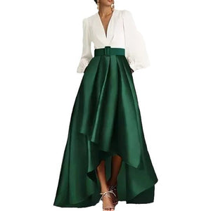 Women's Fashionable and Elegant V-neck Evening Dress