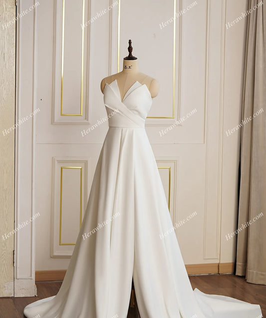 Clearance Sale: Satin A-line Wedding Dress