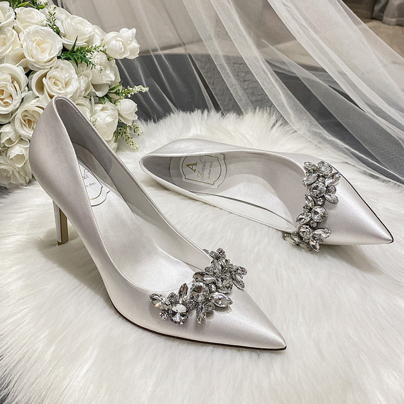 Wedding Dress Crystal Bridal Shoes