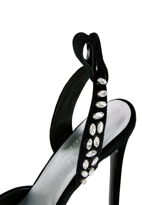 Wallis Burgundy Velvet Diamante Stud Tie Up Sandals