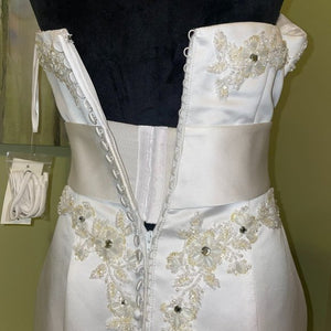 Clearance Sale: Satin Mermaid Wedding Gown by Da Vinci Bridal