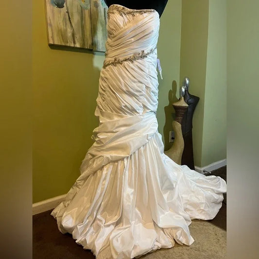 Roman Column Goddess Wedding Gown By DaVinci