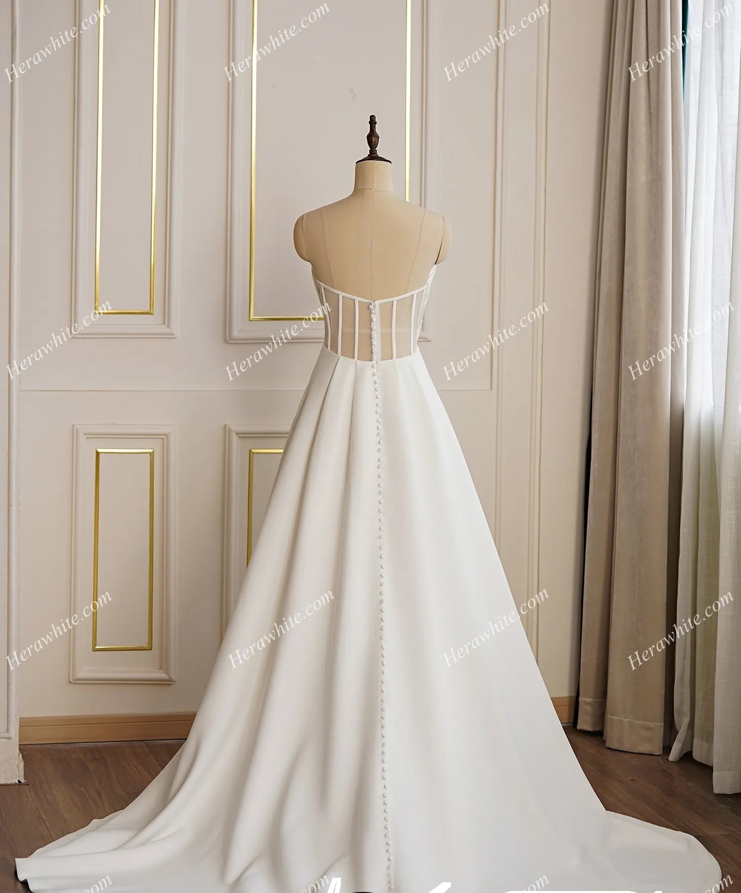 Clearance Sale: Satin A-line Wedding Dress