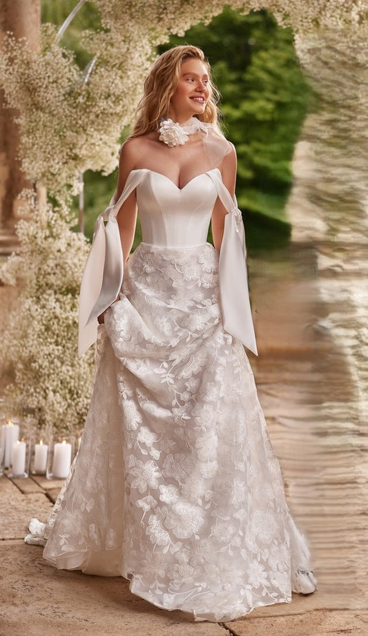 Bride wearing  The Aura Bridal Dress by Nataliya Vilchuk 