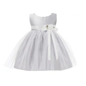 Wedding Flower Girl Dress Classic Satin Tulle
