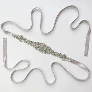 Romantic Rhinestone Ribbon Women's Dress Belt