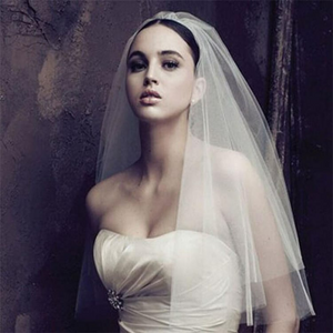 Retro Style Doubled Layer Wedding Veil