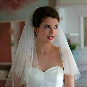 Retro Style Doubled Layer Wedding Veil