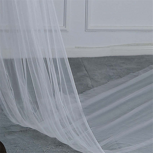 Romantic Lace Flower Design  Bridal Veil