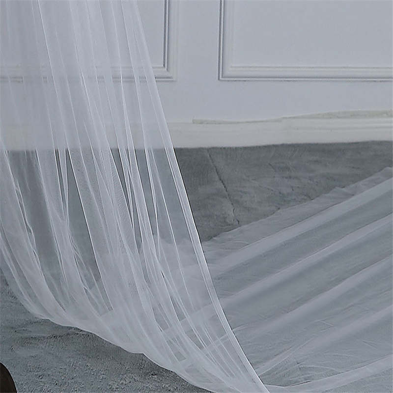 Romantic Lace Flower Design  Bridal Veil